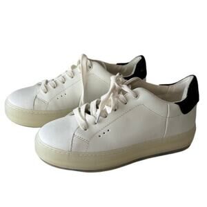 Kurt Geiger London Be Kind Sneakers White Leather Rainbow Logo EU 37 US 7